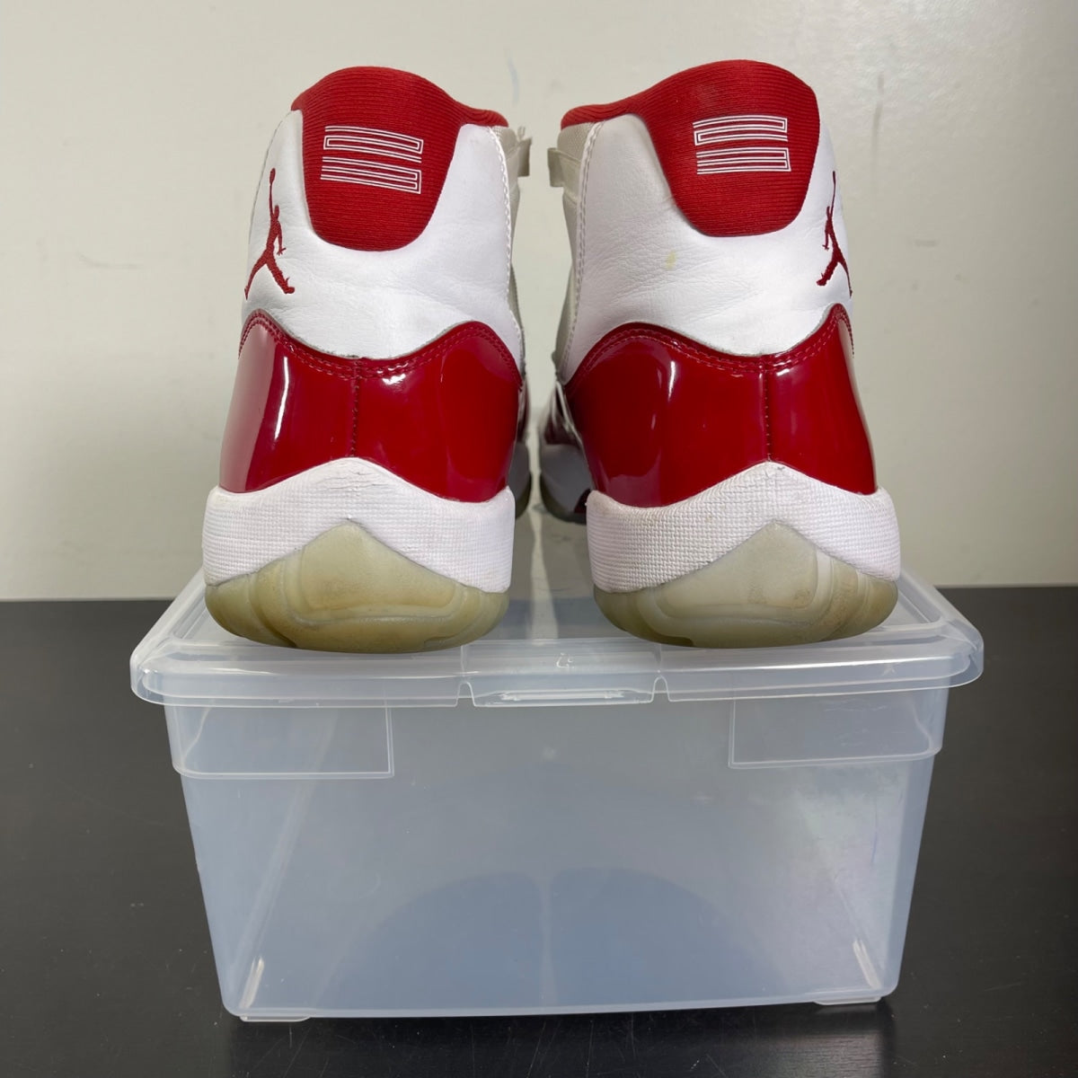 Jordan 11 Retro Cherry (2022) 10.5 (Moderately Worn Pre-Owned)JordanWhite/Varsity Red/Black - Image 5