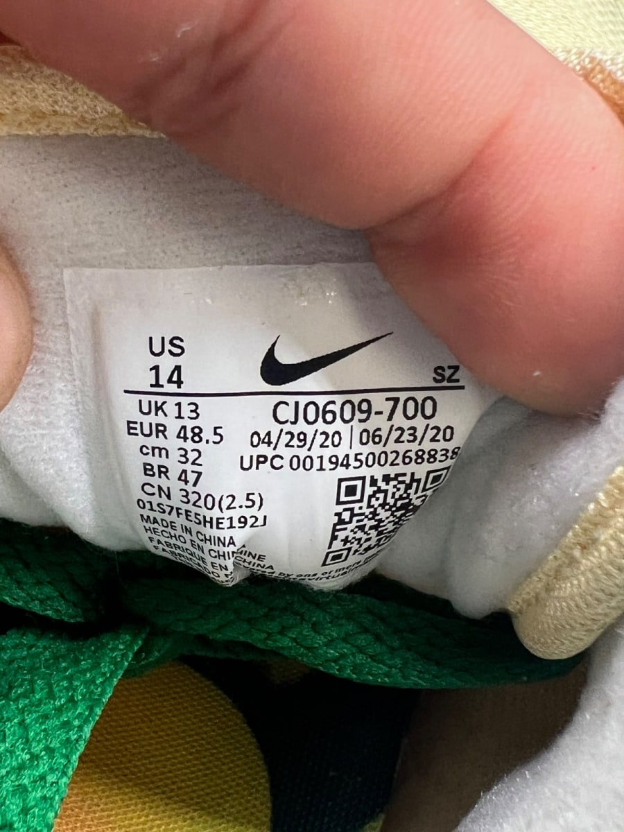 Nike Air Max 1 Lemonade (2020) 14 (Moderately Worn Pre-Owned) - Image 9