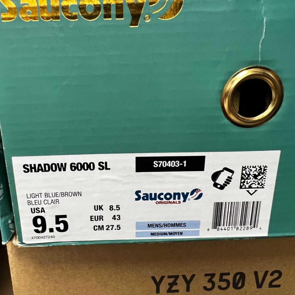 Saucony Shadow 6000 Oktoberfest (2018) 9.5 (Lightly Worn Pre-Owned)SauconyLight Blue/Brown - Image 7