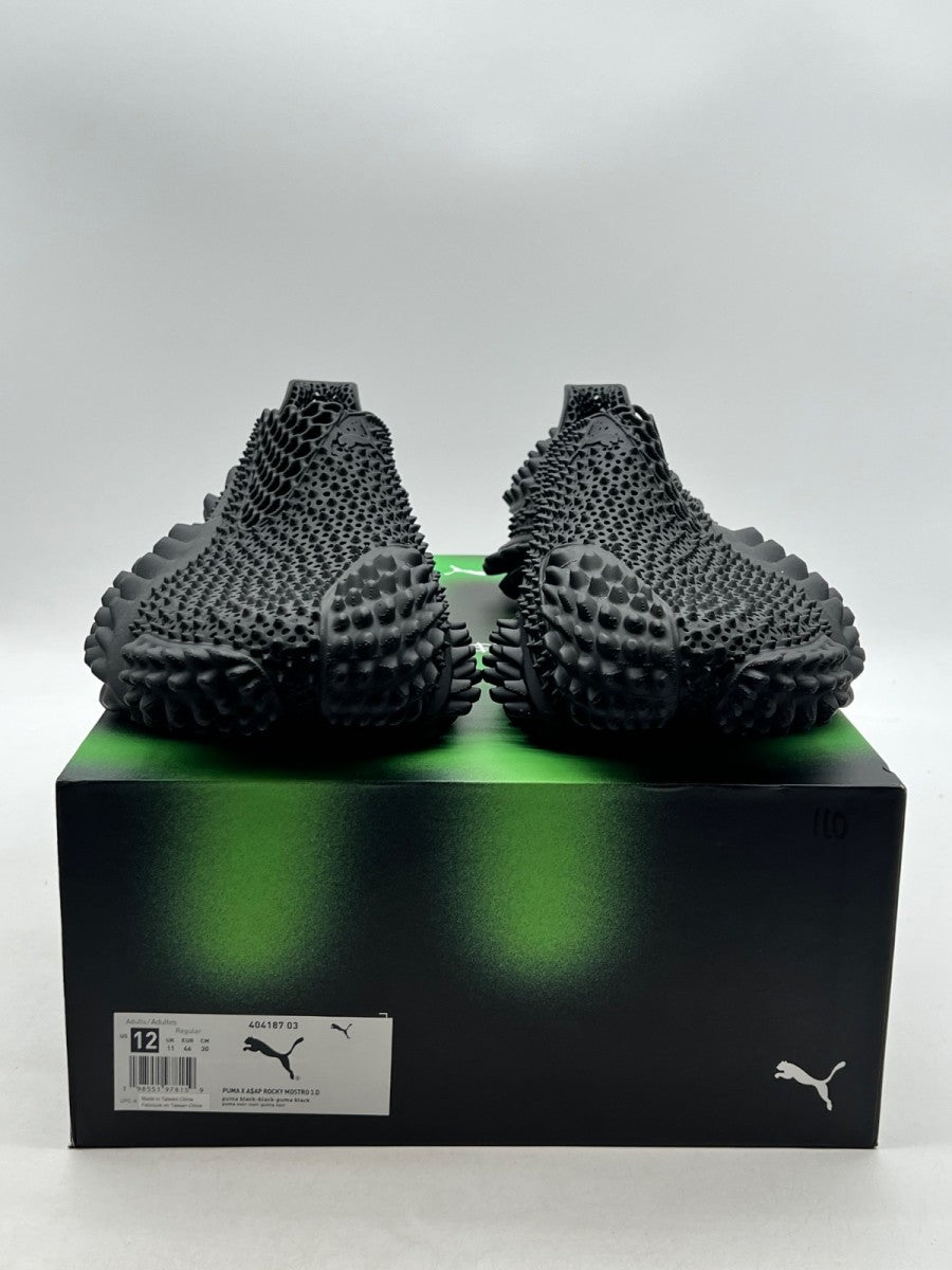 Puma Mostro 3D A$AP Rocky Black 12 (Lightly Worn Pre-Owned)PumaPUMA Black - Image 2