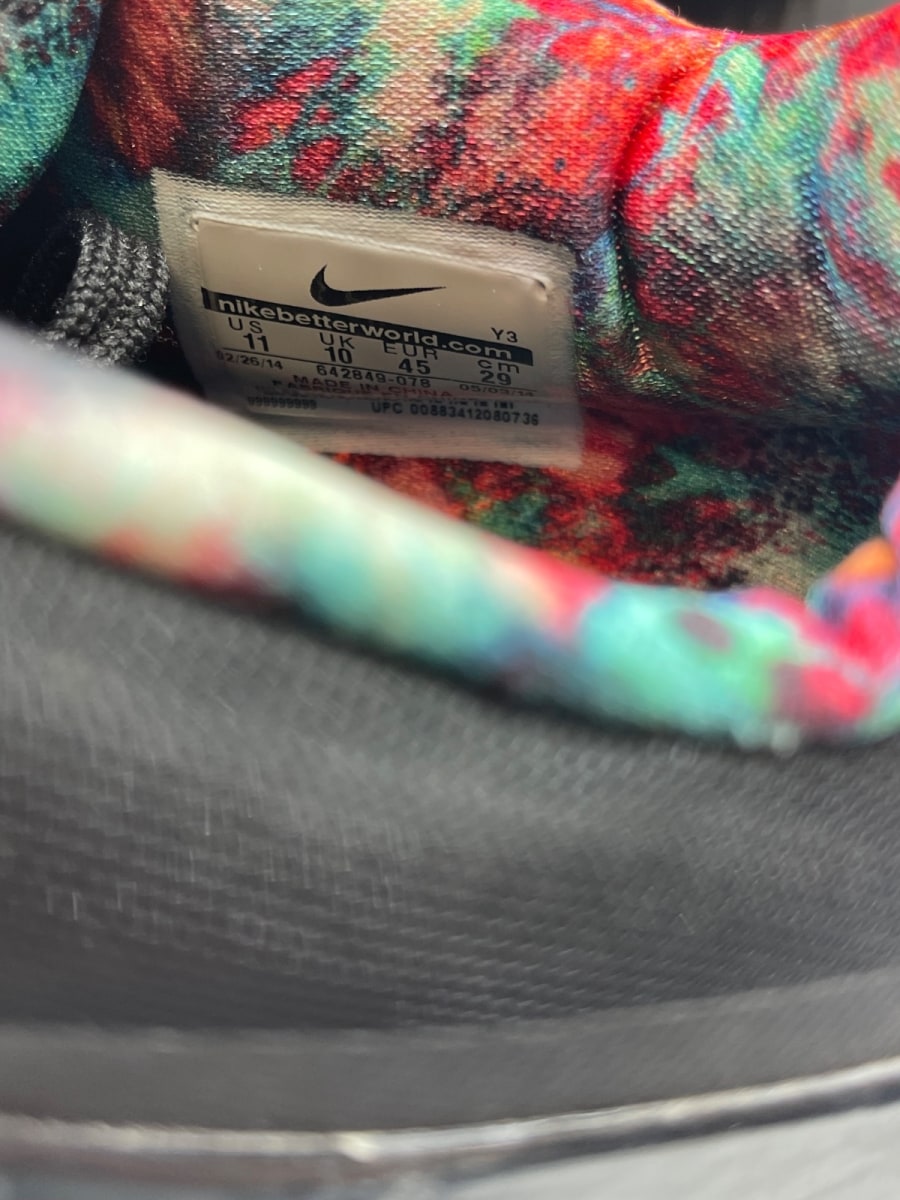 Nike LeBron 11 Low Black Gum 11 (Moderately Worn Pre-Owned)NikeBlack/Hyper Crimson-Hyper Cobalt-Metallic Gold - Image 8