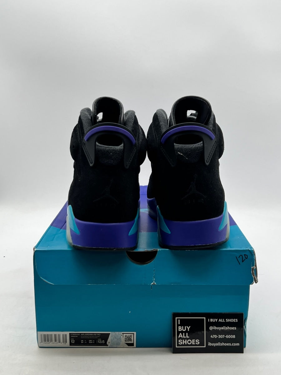 Jordan 6 Retro Aqua 12 (Lightly Worn Pre-Owned) - Image 3