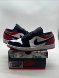 Jordan 1 Low SE Black Toe (2025) 13 (Heavily Worn Pre-Owned)JordanWhite/Black/Gym Red - Image 1