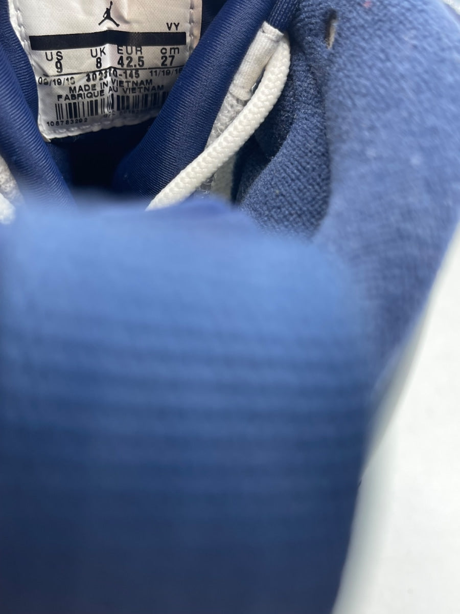 Jordan 9 Retro Pearl Blue 9 (Moderately Worn Pre-Owned)JordanWhite/University Blue-Midnight Navy - Image 8