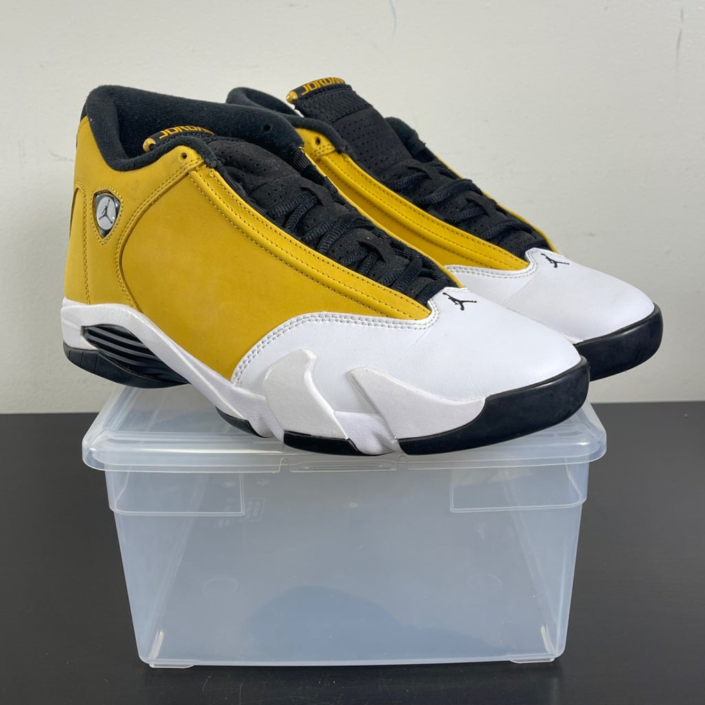 Jordan 14 Retro Light Ginger (2022) 11 (Moderately Worn Pre-Owned)JordanLight Ginger/Black/White - Image 1