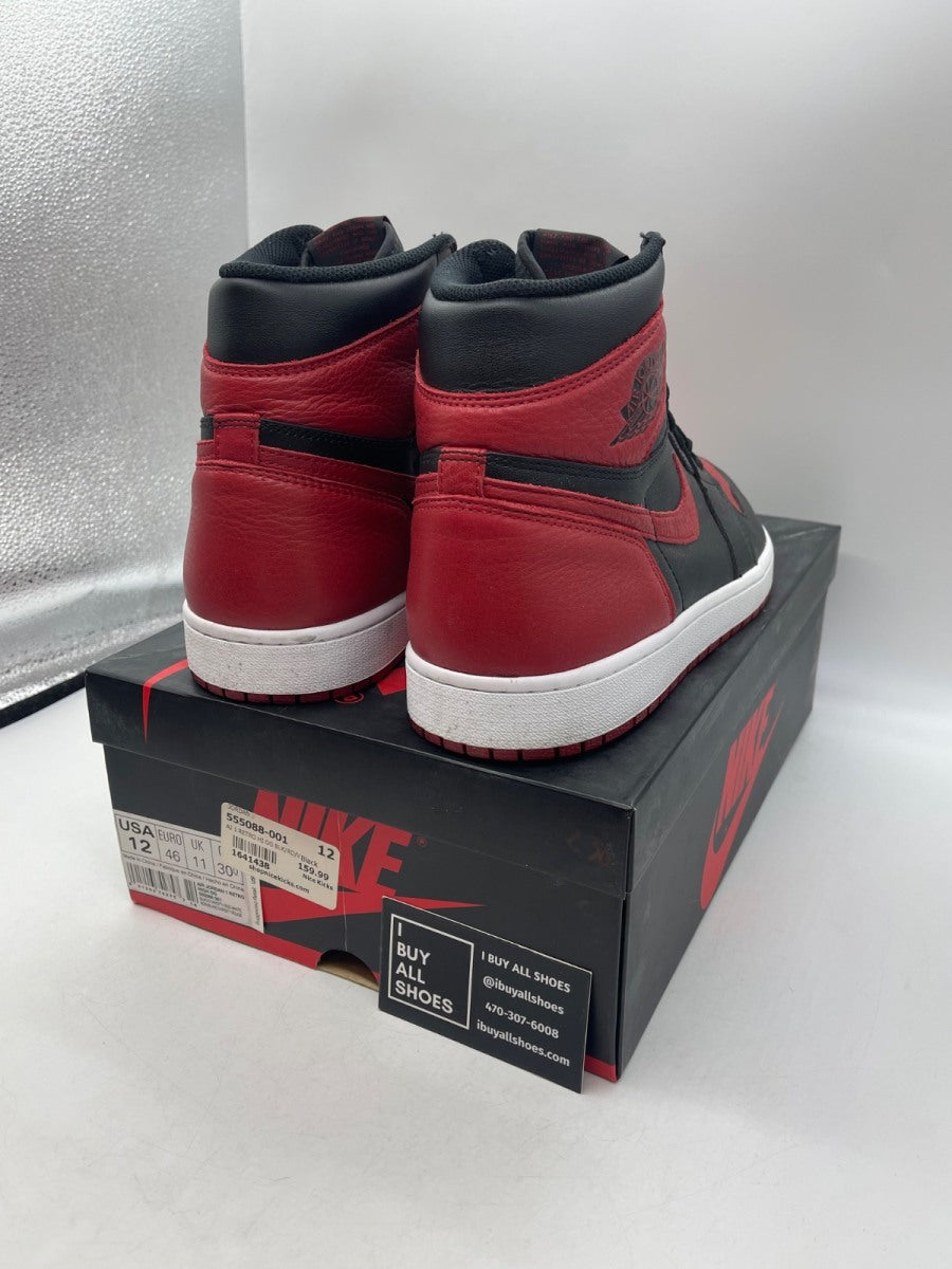 Jordan 1 Retro High Bred Banned (2016) 12 (Moderately Worn Pre-Owned) - Image 5
