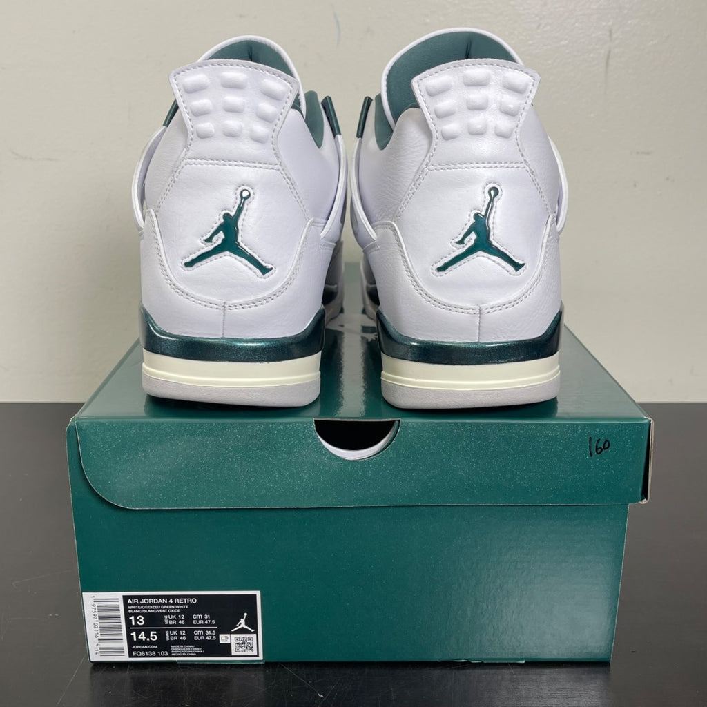 Jordan 4 Retro Oxidized Green 13 (Moderately Worn Pre-Owned)JordanWhite/Oxidized Green/White/Neutral Grey - Image 4