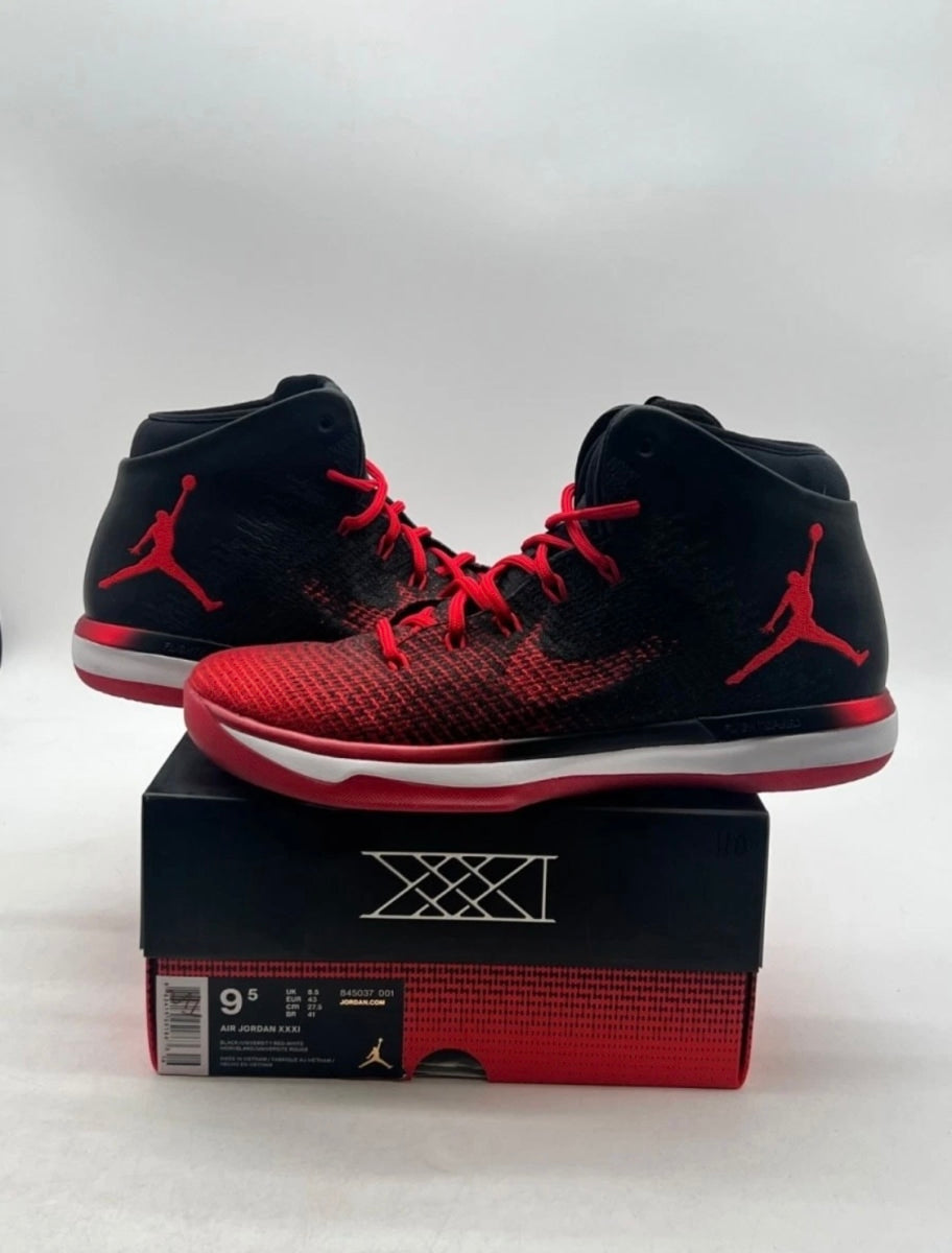 Jordan XXX1 Banned 9.5 (Lightly Worn Pre-Owned)JordanBlack/White/University Red - Image 1