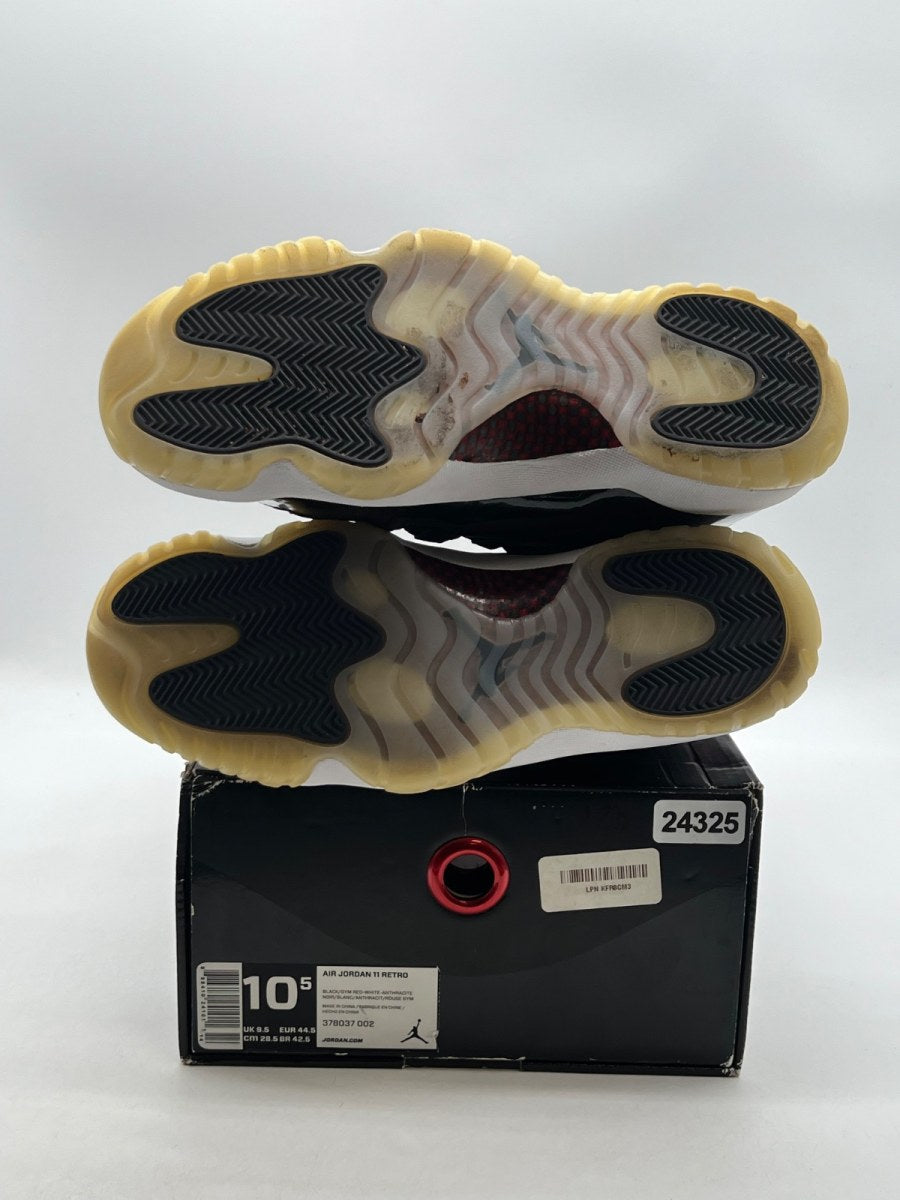 Jordan 11 Retro 72-10 10.5 (Lightly Worn Pre-Owned)JordanBlack/Gym Red-White-Anthracite - Image 8