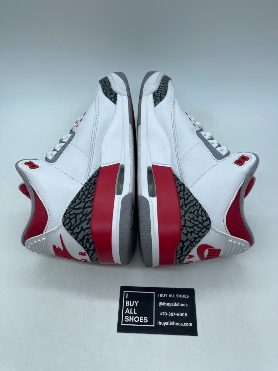 Jordan 3 Retro Fire Red (2022) 9.5 (Moderately Worn Pre-Owned) - Image 6