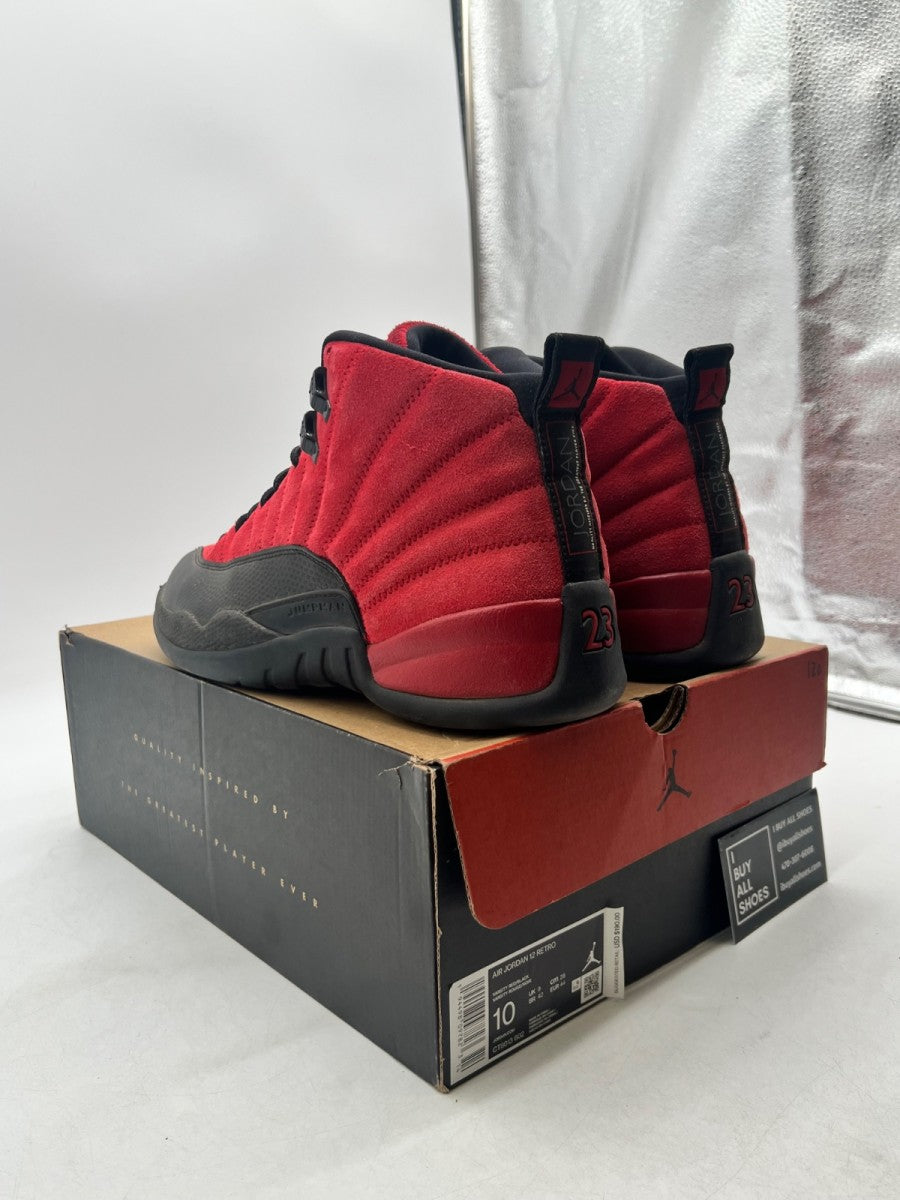 Jordan 12 Retro Reverse Flu Game 10 (Moderately Worn Pre-Owned) - Image 4