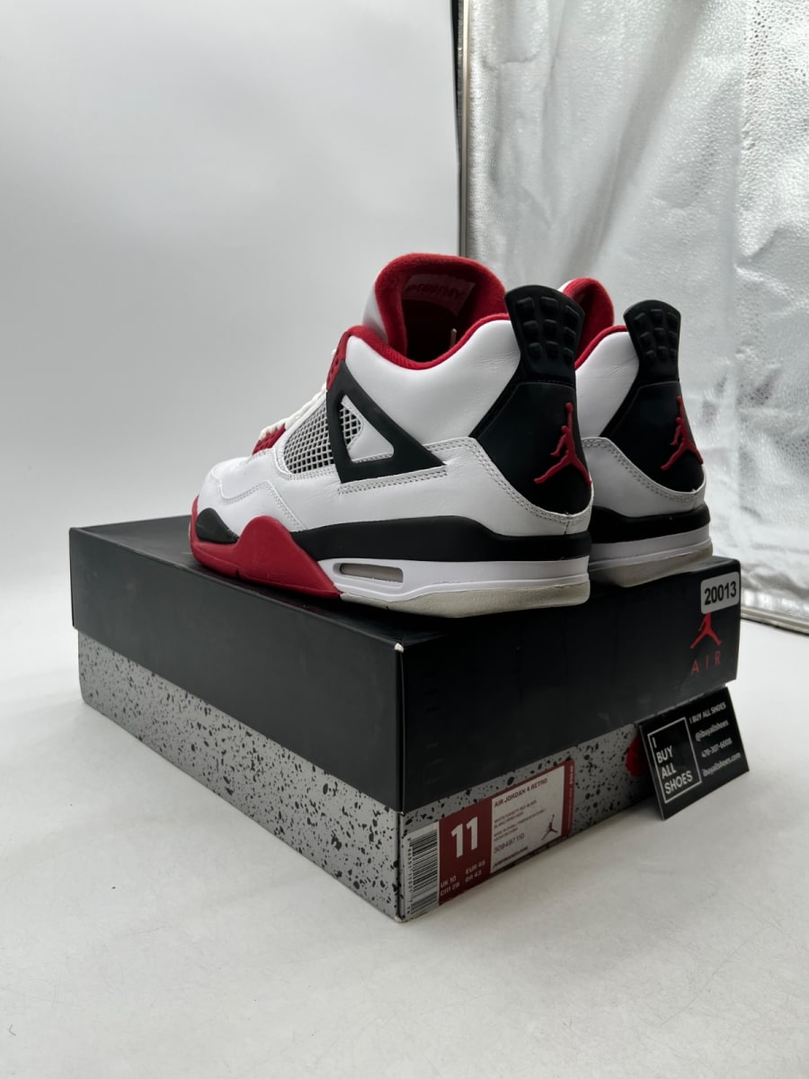 Jordan 4 Retro Fire Red (2012) 11 (Moderately Worn Pre-Owned) - Image 4