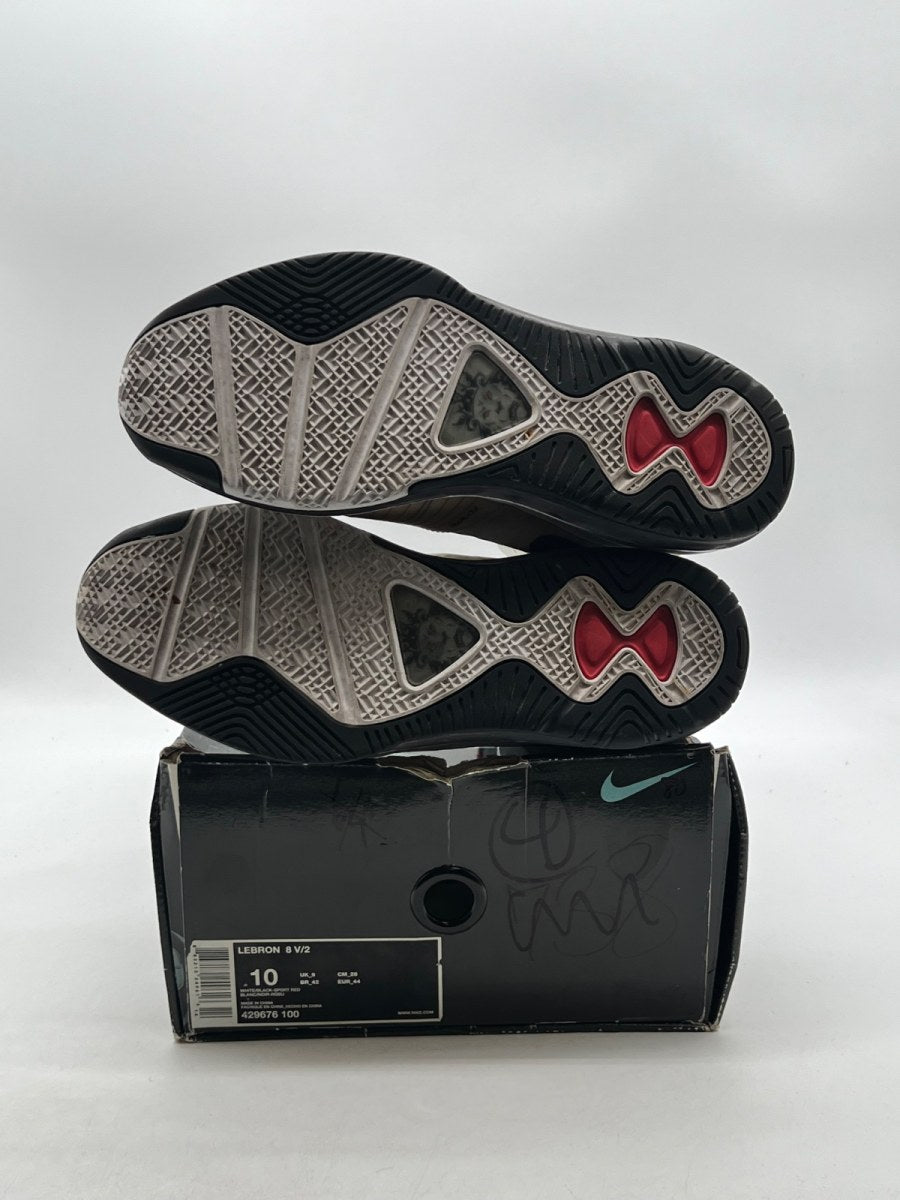 Nike LeBron 8 Home 10 (Moderately Worn Pre-Owned)NikeWhite/black-Sport Red - Image 8