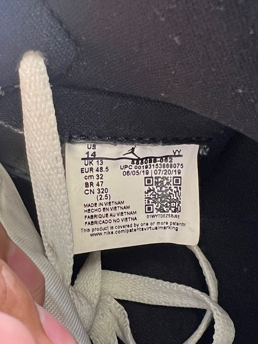 Jordan 1 Retro High Bloodline 14 (Moderately Worn Pre-Owned)JordanBlack/Gym Red-White - Image 7