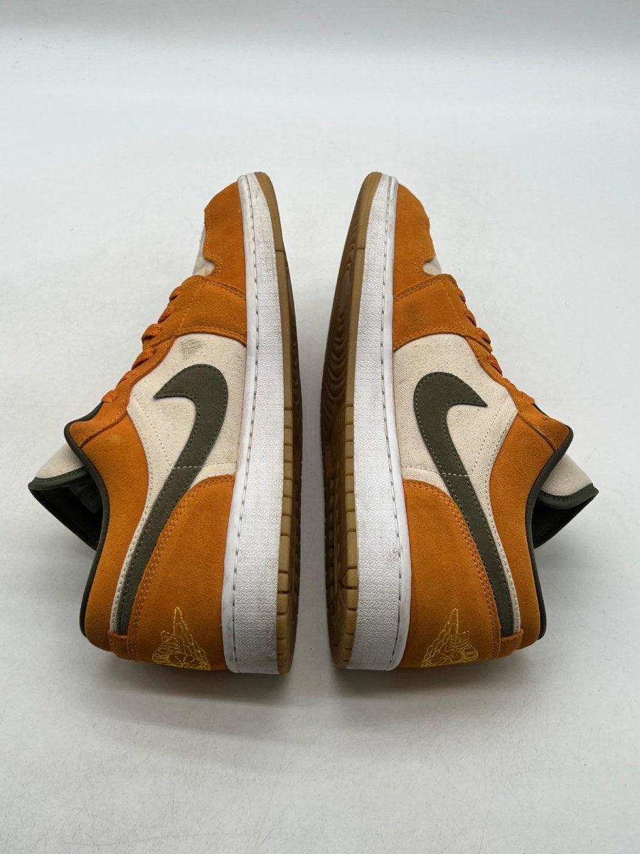 Jordan 1 Low SE Light Curry 12 (Lightly Worn Pre-Owned)JordanOrange/Olive-Sail - Image 8