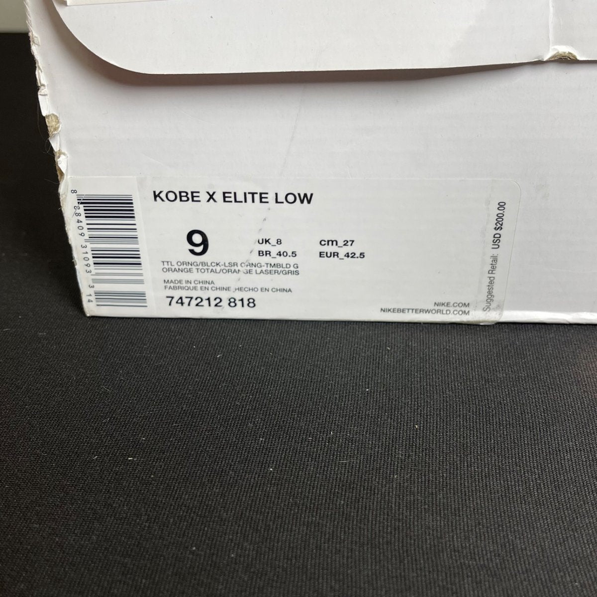 Nike Kobe 10 Elite Chester (Size 9) - aux