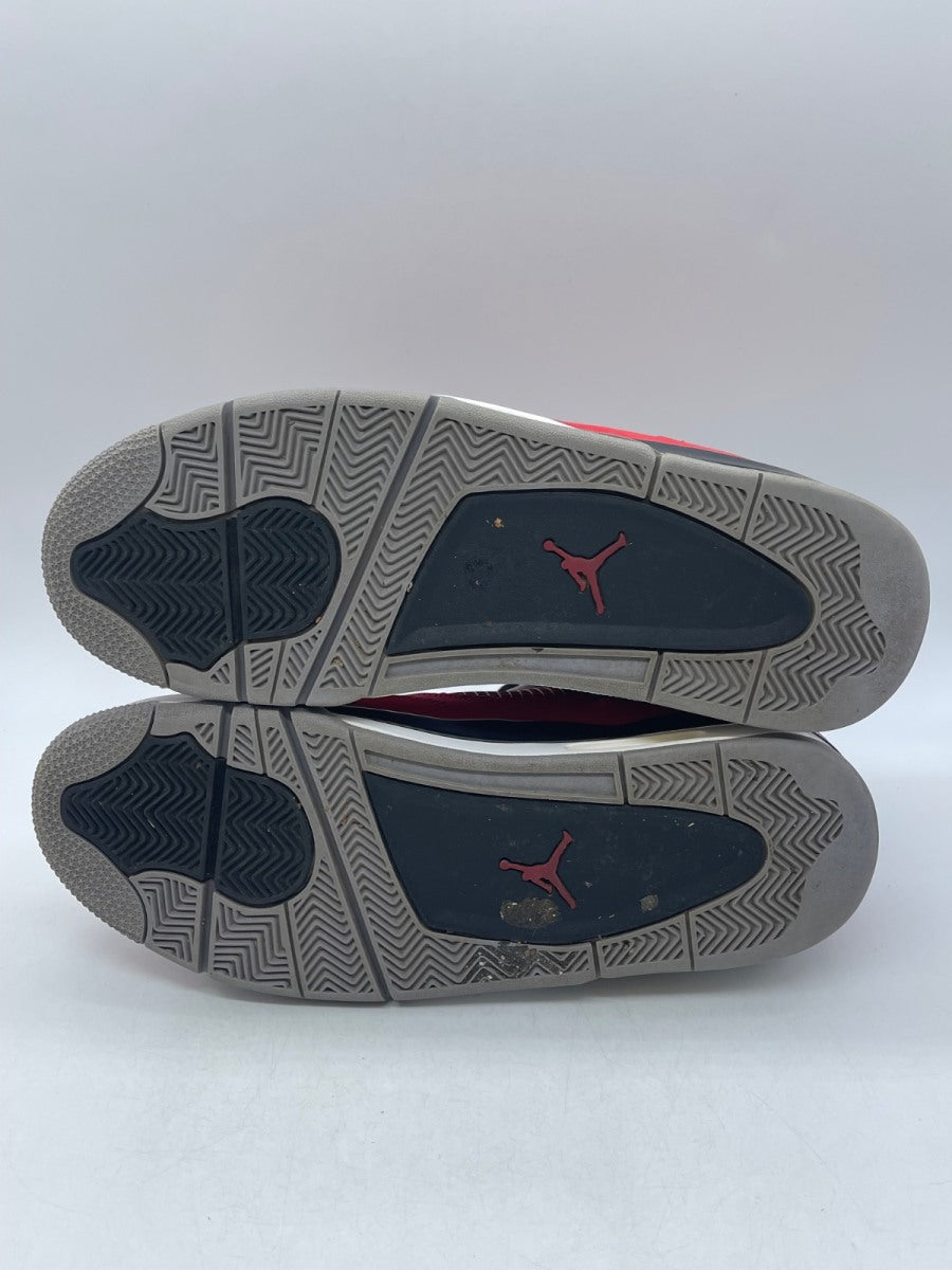 Jordan 4 Retro Toro Bravo 13 (Moderately Worn Pre-Owned)JordanFire Red/White-Black-Cement Grey - Image 7