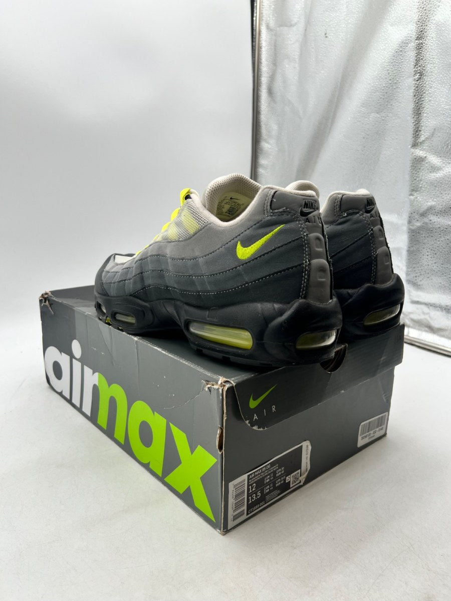 Nike Air Max 95 OG Neon (2020) 12 (Moderately Worn Pre-Owned)NikeBlack/Neon Yellow-Light Graphite - Image 6