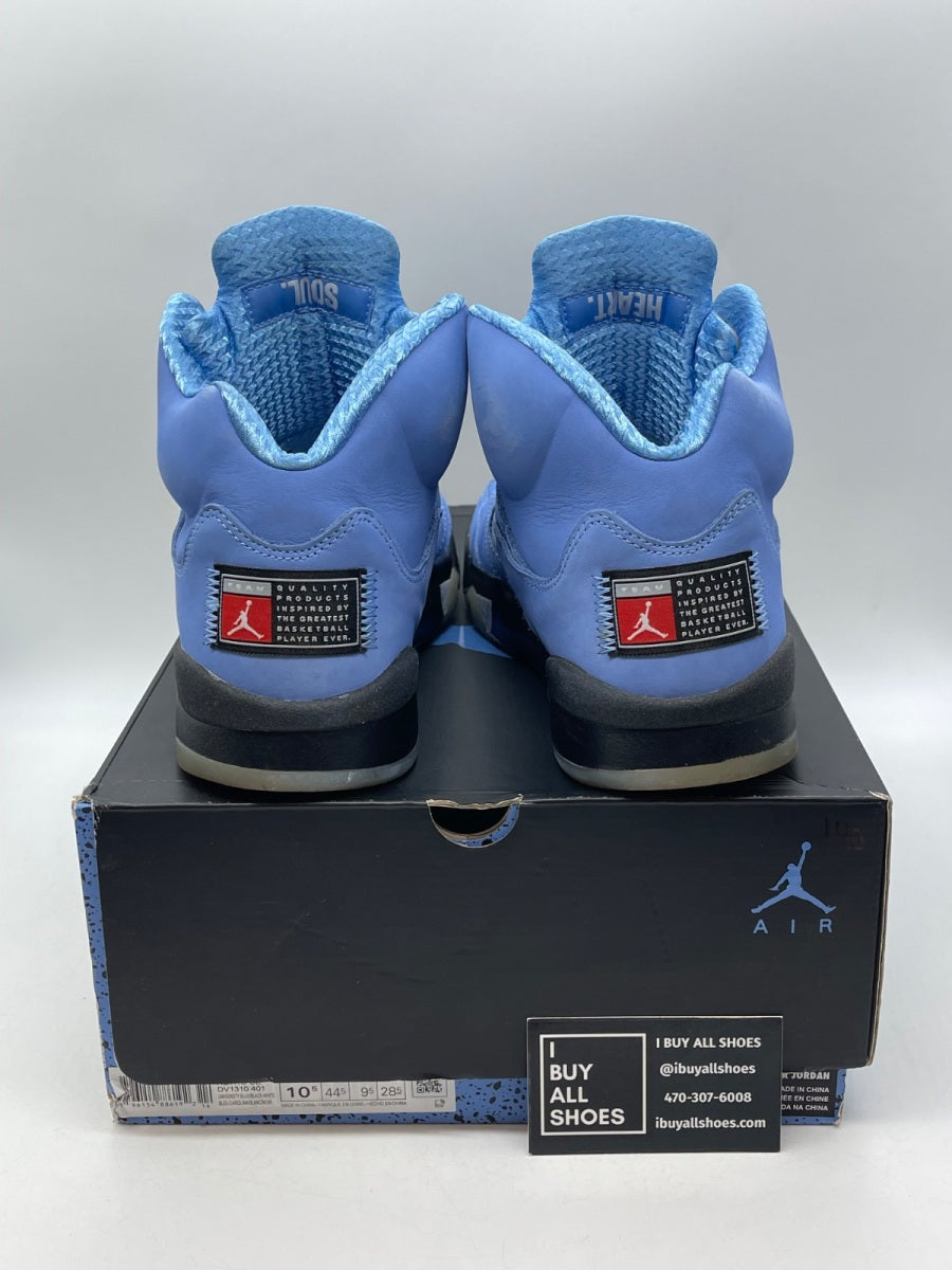 Jordan 5 Retro UNC University Blue 10.5 (Moderately Worn Pre-Owned) - Image 3