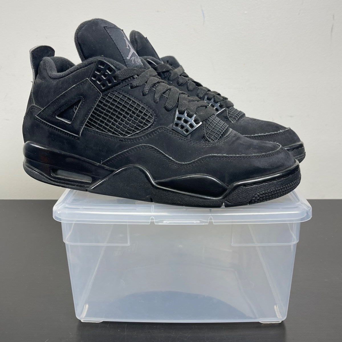 Jordan 4 Retro Black Cat (2020) 10.5 (Moderately Worn Pre-Owned)JordanBlack/Black-Light Graphite - Image 1
