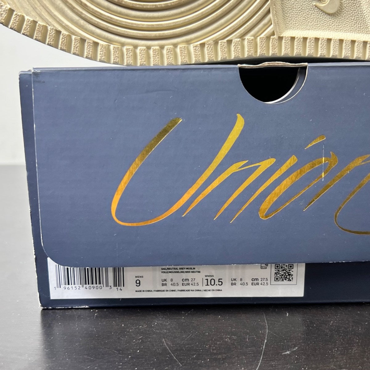 Jordan 1 Retro AJKO Low SP Union Sail Leather 9 (Lightly Worn Pre-Owned)JordanSail/Muslin-Neutral Grey - Image 7