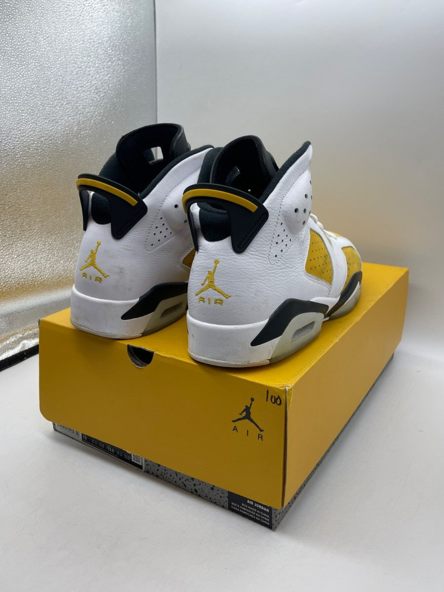 Jordan 6 Retro Yellow Ochre 12 (Moderately Worn Pre-Owned)JordanWhite/Yellow Ochre-Black - Image 5