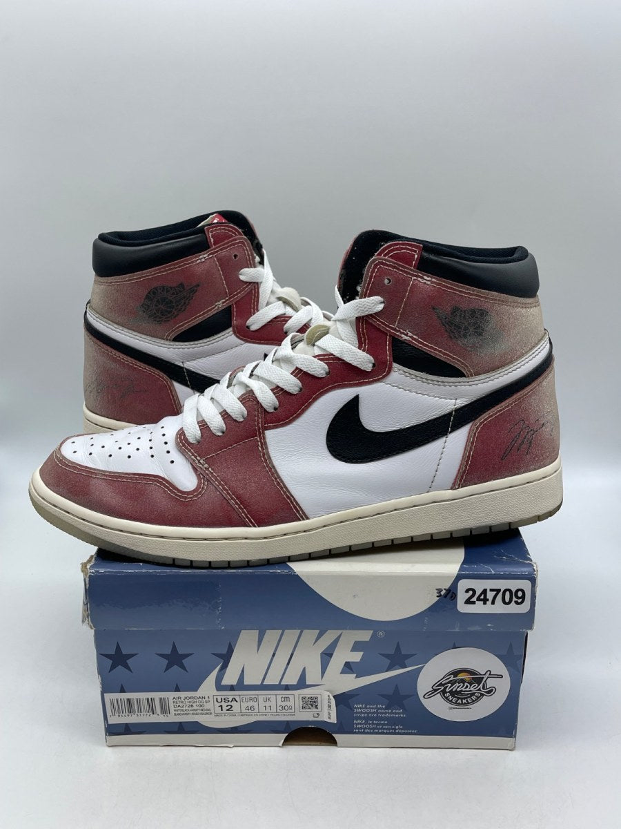 Jordan 1 Retro High Trophy Room Chicago 12 (Moderately Worn Pre-Owned)JordanWhite/Varsity Red-Sail-Black - Image 1
