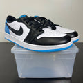 Jordan 1 Retro Low OG Black Dark Powder Blue 14 (New Pre-Owned)JordanWhite/Dark Powder Blue/Black - Image 1