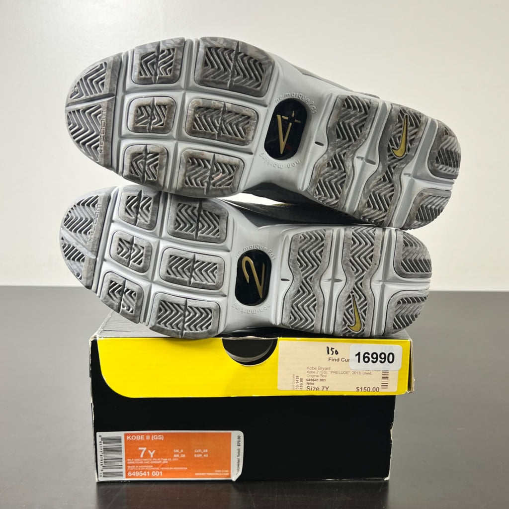 Nike Kobe 2 Prelude (4/50+ Points) (GS) 7Y (Lightly Worn Pre-Owned)NikeWolf Grey/White-Pure Platinum-Cl Grey - Image 6