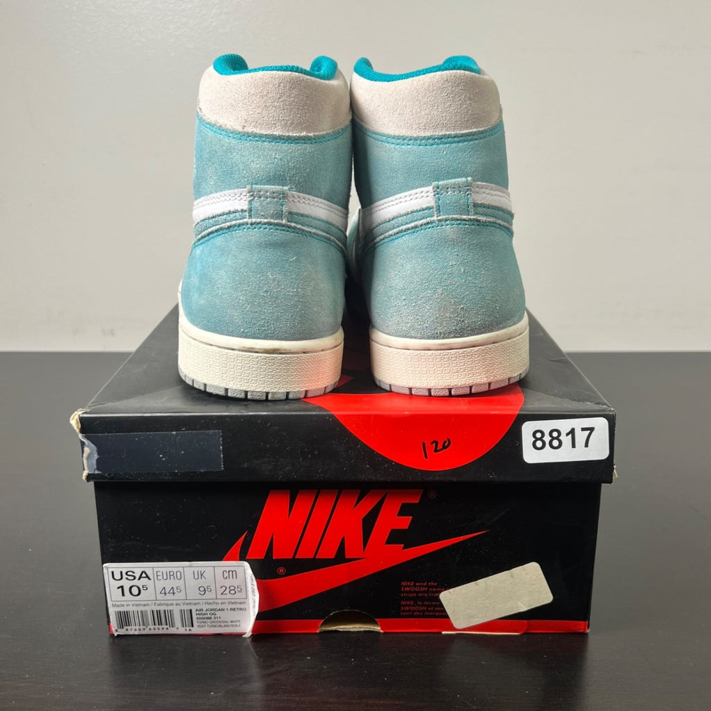 Jordan 1 Retro High Turbo Green (Size 10.5) Moderately Worn - Image 2