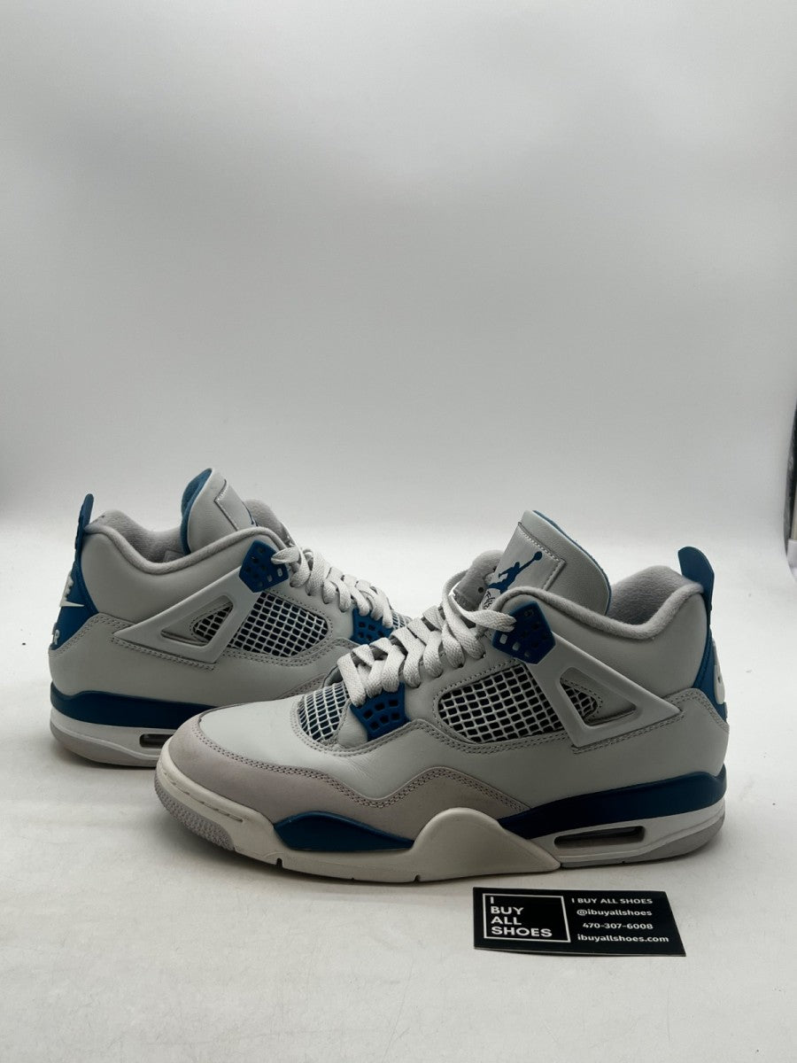 Jordan 4 Retro Military Blue (2024) 9.5 (Lightly Worn Pre-Owned) - Image 1