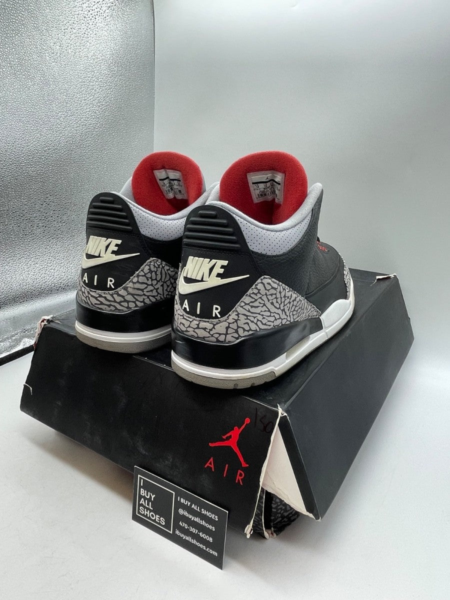 Jordan 3 Retro Black Cement (2018) 14 (Heavily Worn Pre-Owned) - Image 5