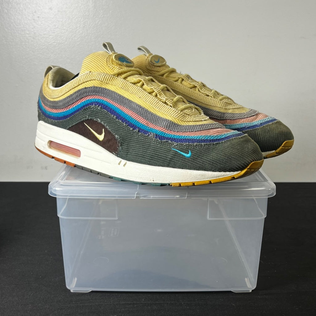 Nike Air Max 1/97 Sean Wotherspoon (Extra Lace Set Only) 13 (Heavily Worn Pre-Owned)NikeLight Blue Fury/Lemon Wash - Image 1