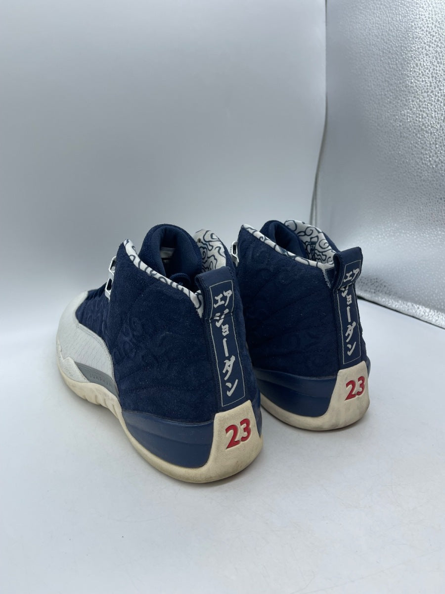 Jordan 12 Retro International Flight 13 (Moderately Worn Pre-Owned)JordanCollege Navy/University Red-Sail - Image 4
