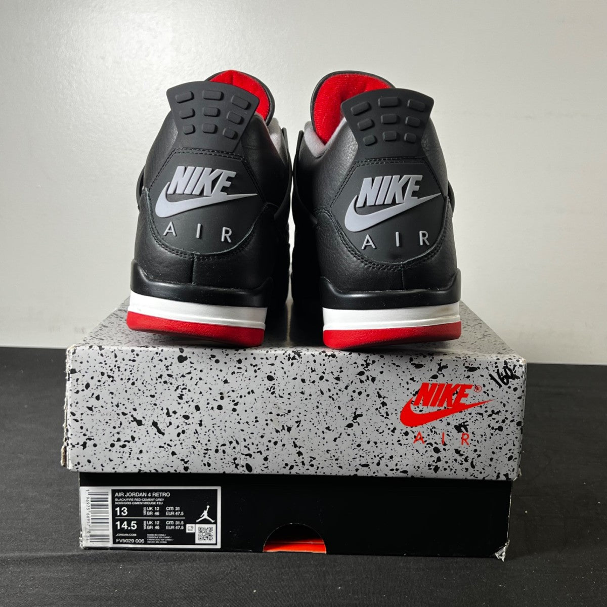 Jordan 4 Retro Bred Reimagined 13 (Lightly Worn Pre-Owned)JordanBlack/Cement Grey/Varsity Red/Summit White