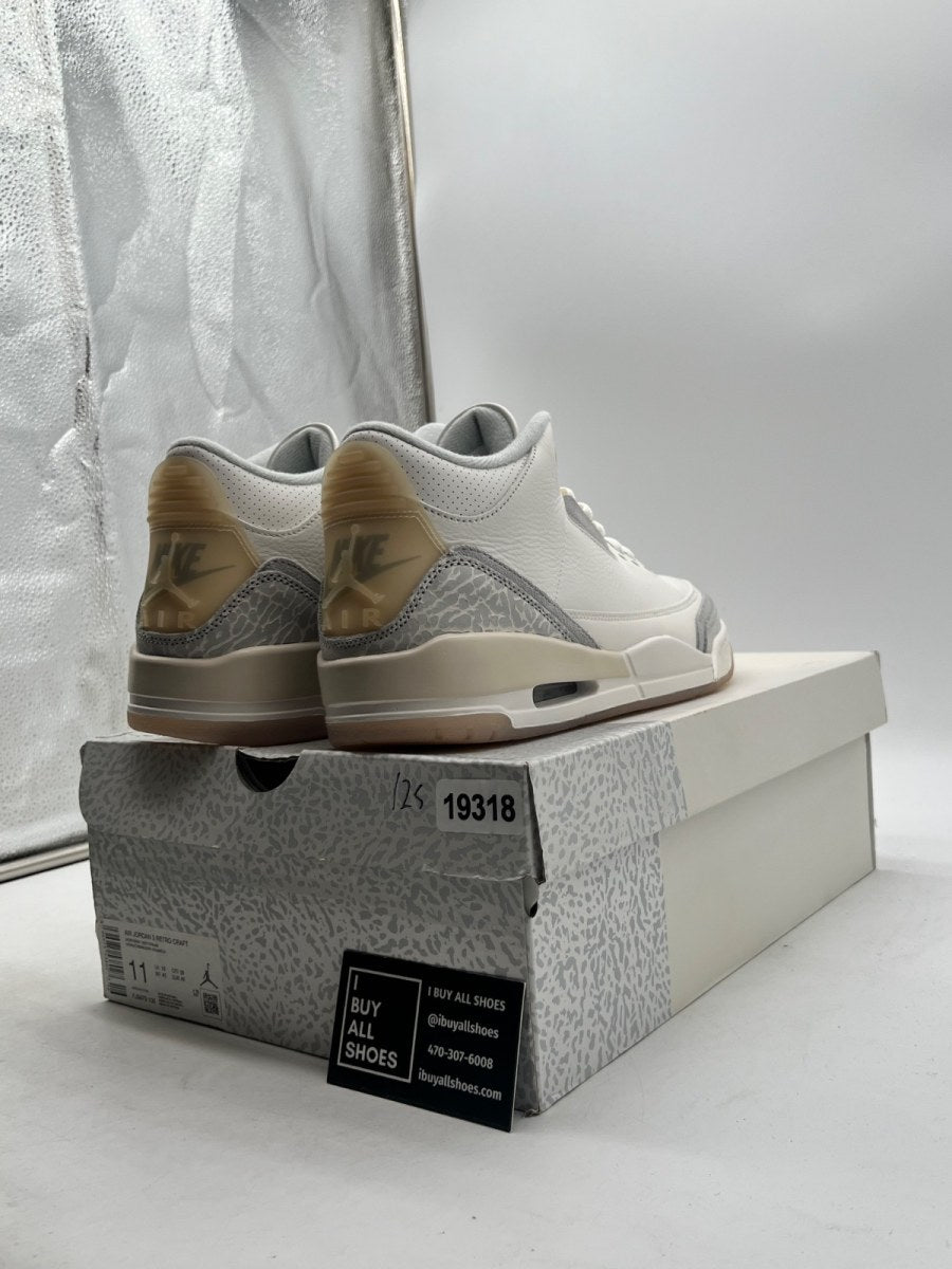 Jordan 3 Retro Craft Ivory 11 (Lightly Worn Pre-Owned) - Image 5
