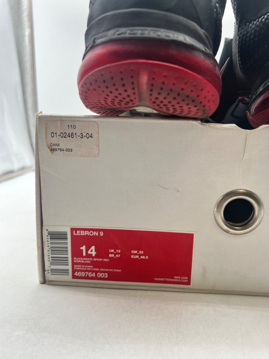 Nike LeBron 9 Miami Heat Away 14 (Heavily Worn Pre-Owned) - Image 4