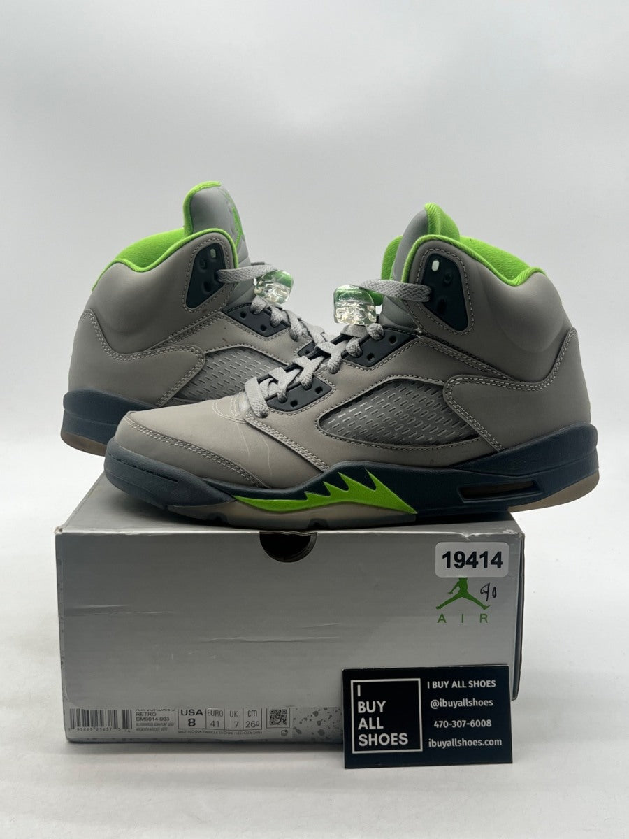 Jordan 5 Retro Green Bean (2022) 8 (Moderately Worn Pre-Owned) - Image 1