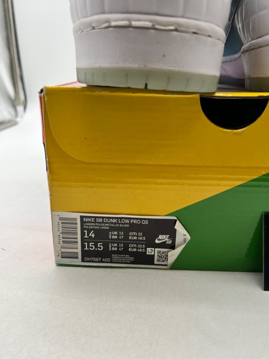 Nike SB Dunk Low FTC Lagoon Pulse 14 (Lightly Worn Pre-Owned) - Image 6