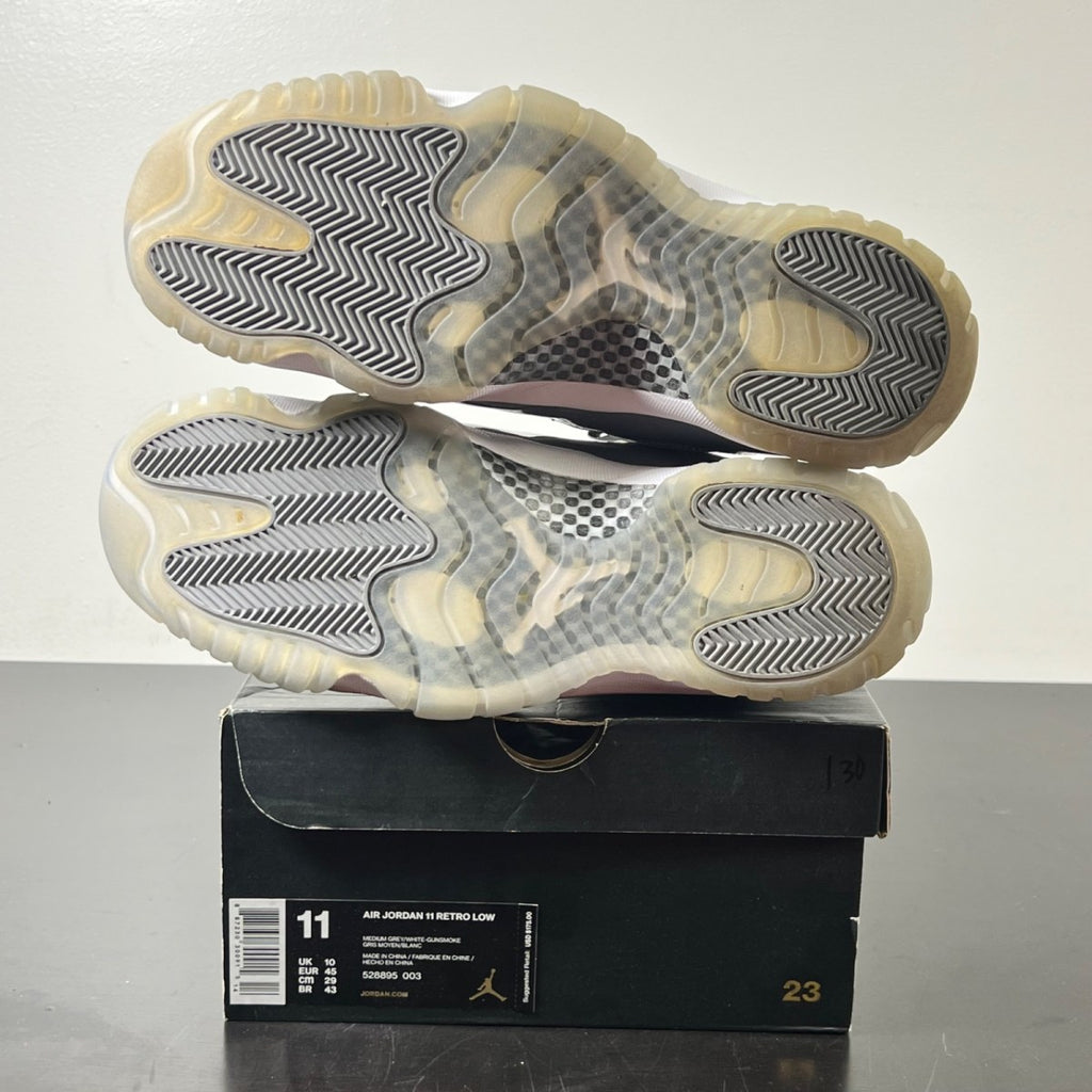 Jordan 11 Retro Low Cool Grey 11 (Lightly Worn Pre-Owned)JordanMedium Grey/White-Gunsmoke - Image 6