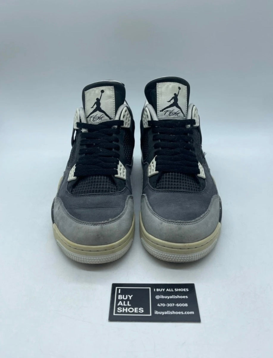 Jordan 4 Retro Fear Pack (2013) 11 (Heavily Worn Pre-Owned)JordanBlack/White-Cool Grey-Pure Platinum - Image 2