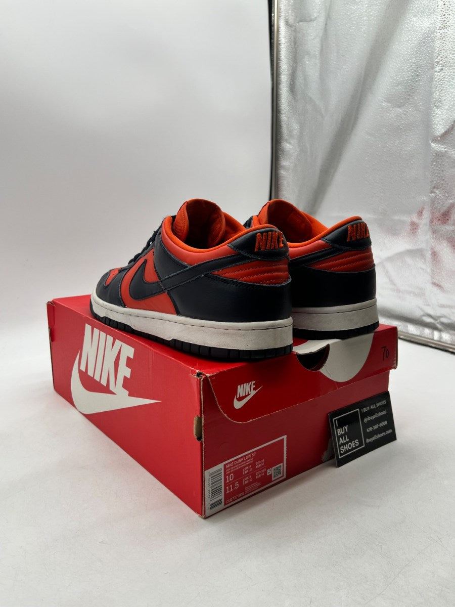 Nike Dunk Low SP Champ Colors University Orange Marine (2020) 10 (Heavily Worn Pre-Owned) - Image 6