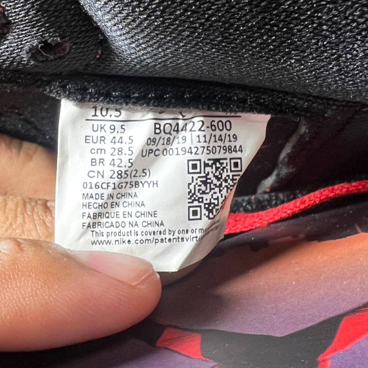 Jordan 1 Retro High '85 Varsity Red 10.5 (New Pre-Owned)JordanVarsity Red/Black-Varsity Red-White - Image 7