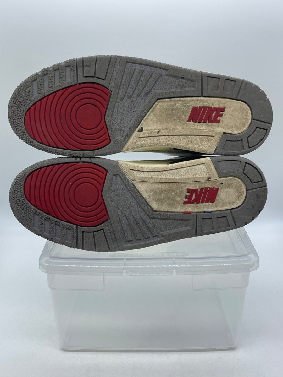 Jordan 3 Retro White Cement Reimagined 11 (Moderately Worn Pre-Owned)JordanSummit White/Fire Red/Black/Cement Grey - Image 7