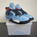 Jordan 4 Retro Travis Scott Cactus Jack 10.5 (Moderately Worn Pre-Owned)JordanUniversity Blue/Black-Varsity Red - Image 1