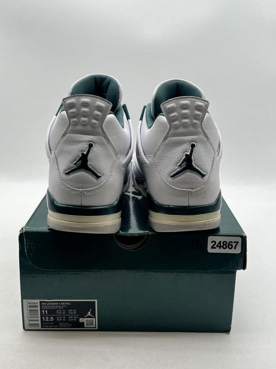 Jordan 4 Retro Oxidized Green 11 (Moderately Worn Pre-Owned)JordanWhite/Oxidized Green/White/Neutral Grey - Image 3