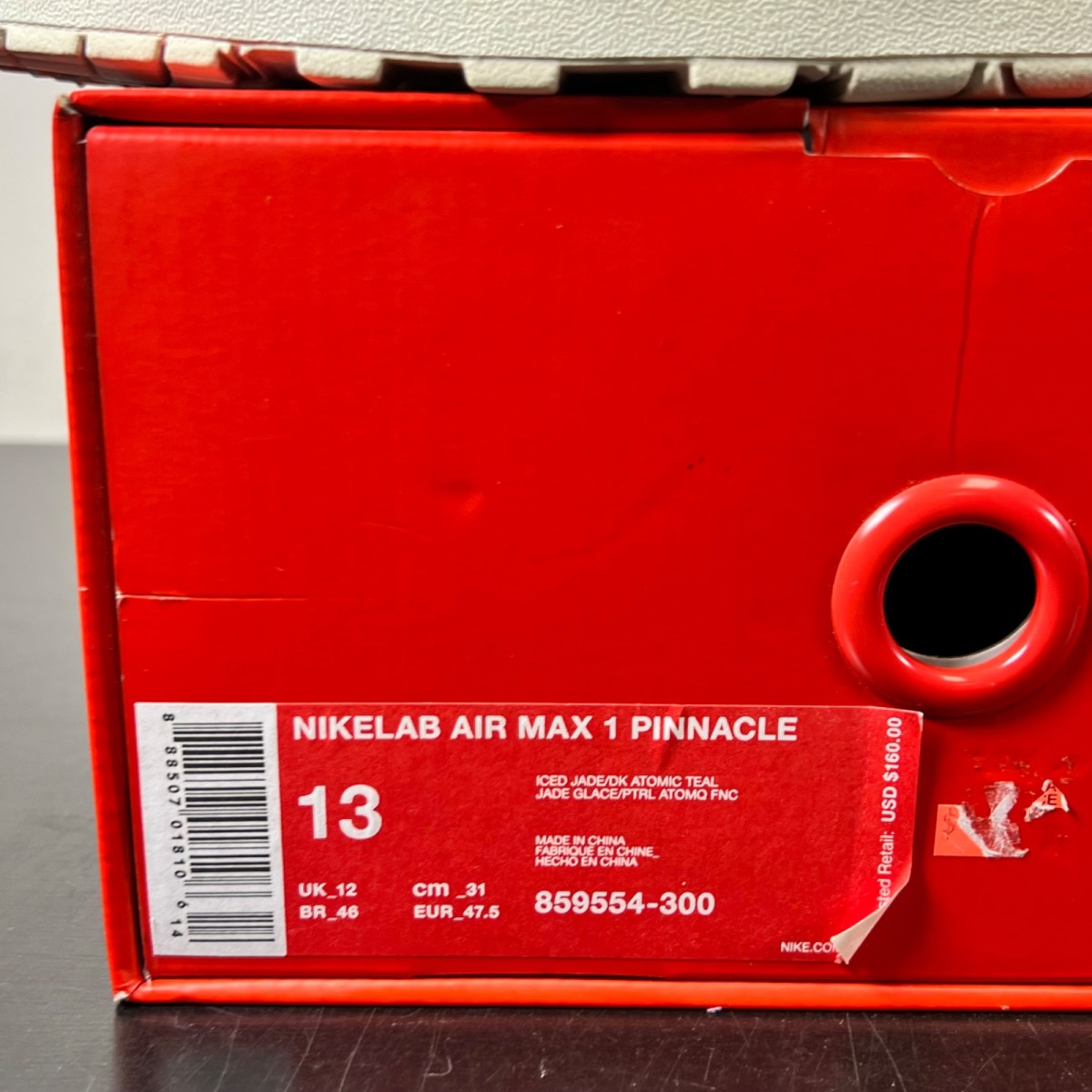 Nike Air Max 1 Pinnacle Iced Jade 13 (Lightly Worn Pre-Owned)NikeIced Jade/Cargo Khaki-Sail - Image 4