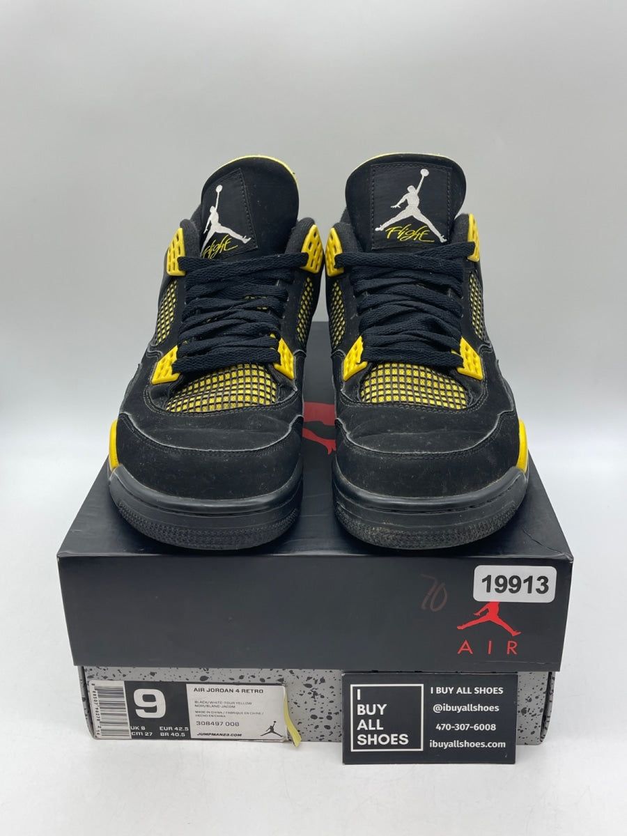 Jordan 4 Retro Thunder (2012) 9 (Moderately Worn Pre-Owned) - Image 2