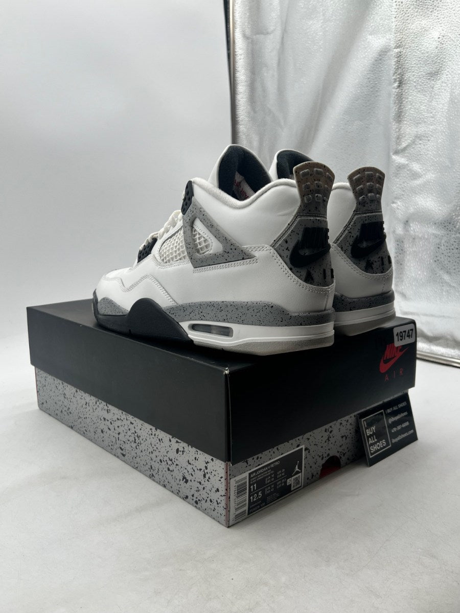 Jordan 4 Retro White Cement (2025) 11 (Lightly Worn Pre-Owned) - Image 4