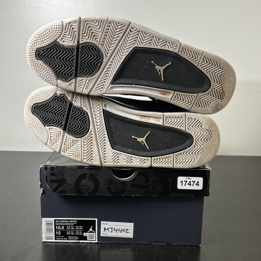Jordan 4 Retro Fear (2024) 10.5 (Lightly Worn Pre-Owned)JordanBlack/White/Anthracite/Black/Pure Platinum - Image 6